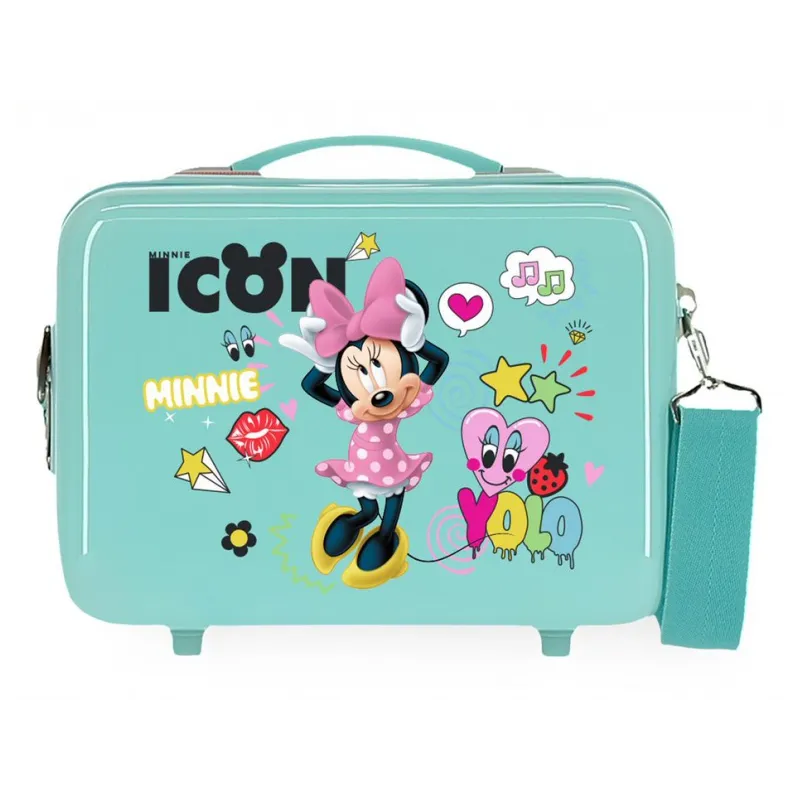 MINNIE MOUSE Icon, ABS Cestovný kozmetický kufrík, 21x29x15cm, 9L, 2563963