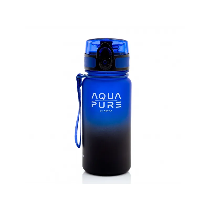 Zdravá fľaša AQUA PURE by ASTRA 400 ml - blue/black, 511023004