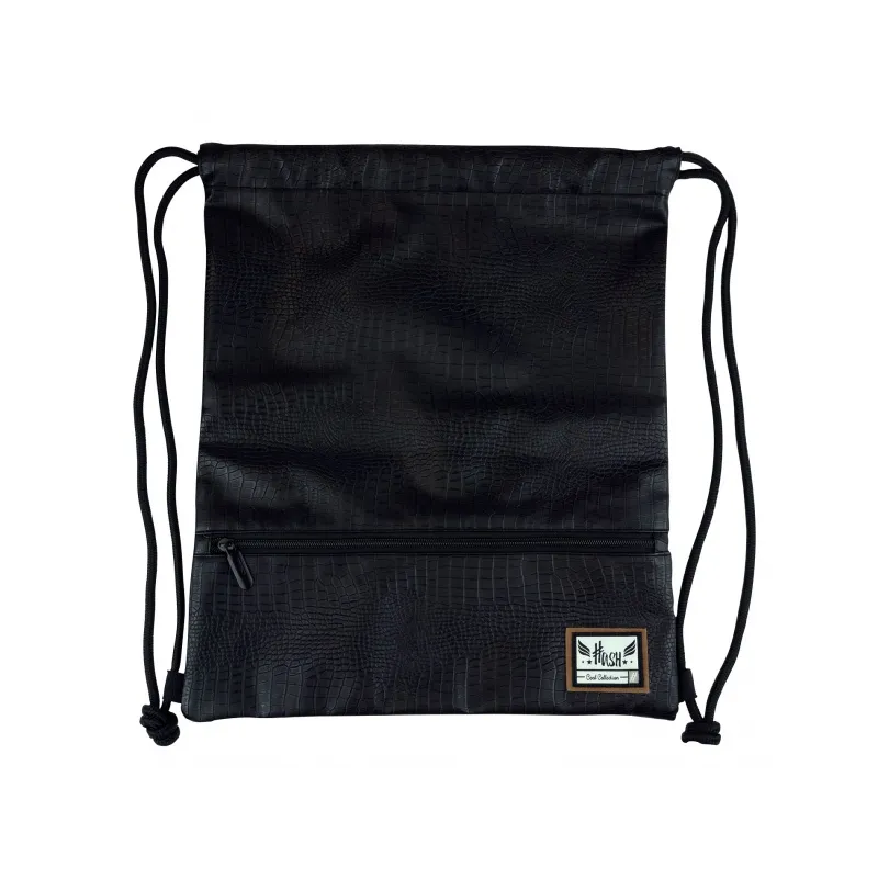 HASH Luxusné koženkové vrecúško / taška na chrbát  Black Charm, HS-283, 507020033