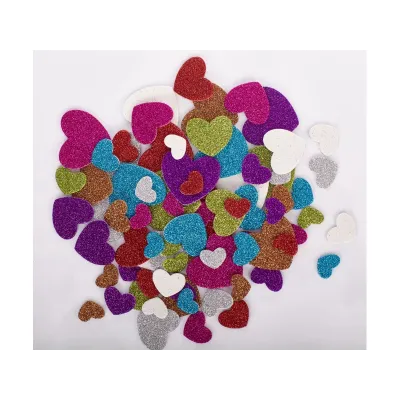 CREATIVO Glitrové nálepky SRDIEČKA, mix veľkostí, 335117009 CREATIVO Glitrové nálepky SRDIEČKA, mix veľkostí, 335117009