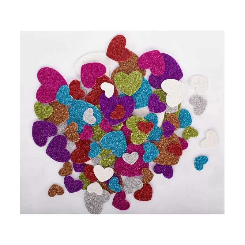 CREATIVO Glitrové nálepky SRDIEČKA, mix veľkostí, 335117009 CREATIVO Glitrové nálepky SRDIEČKA, mix veľkostí, 335117009