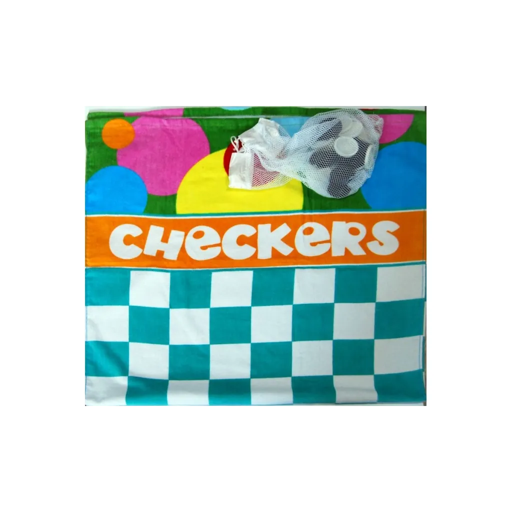 CARBOTEX Dětská plážová osuška s figurkami 70/140cm ŠACHY