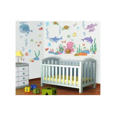 WALLTASTIC Velké samolepky na zeď BABY PODMOŘSKÝ SVĚT 93ks WALLTASTIC Velké samolepky na zeď BABY PODMOŘSKÝ SVĚT 93ks
