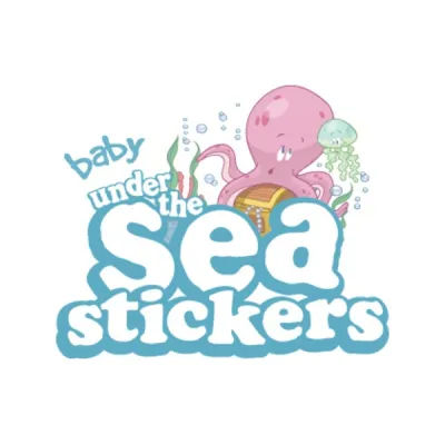WALLTASTIC Veľké samolepky na stenu BABY PODMORSKÝ SVET 93ks WALLTASTIC Veľké samolepky na stenu BABY PODMORSKÝ SVET 93ks