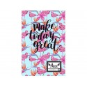 Poznámkový blok B5 HASH Pink Flamingo, HS-23, 160 listů, čtverečkovaný (5x5mm)