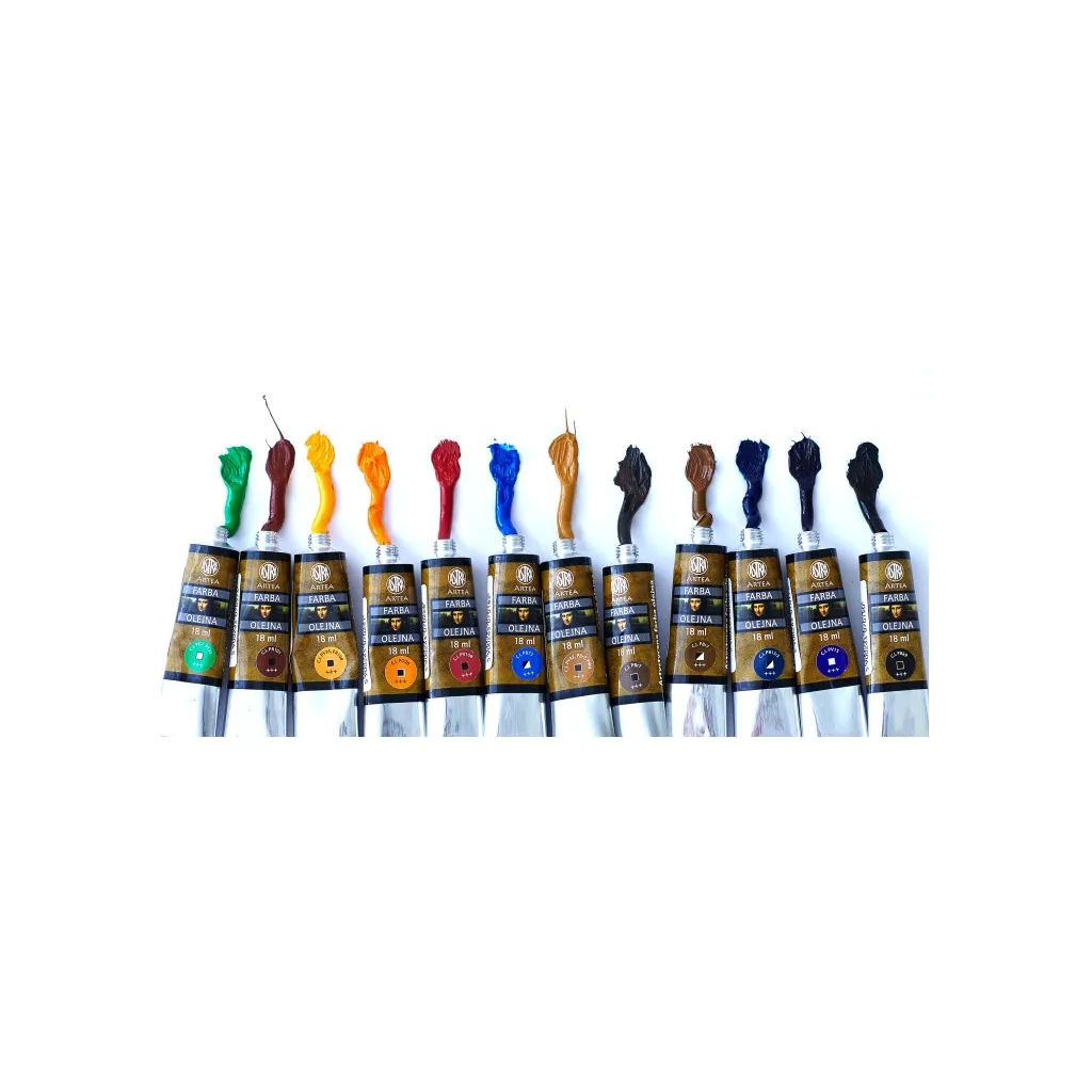 ARTEA Olejové barvy Profi, Sestava 2, 12 x 18ml, 83410975