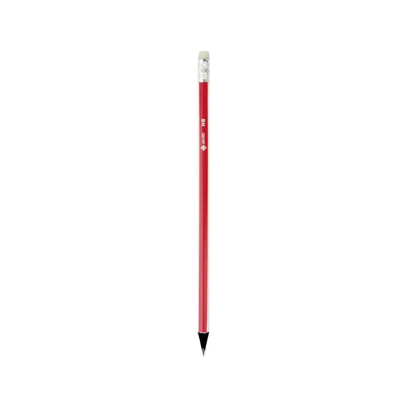 ZENITH, Obyčajná ceruzka z čierneho dreva s gumou, tvrdosť HB, krabička, 206012001