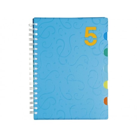 ASTRA Color, Blok so špirálou B5, 120 listov, štvorčekový, mix farieb, 104015002