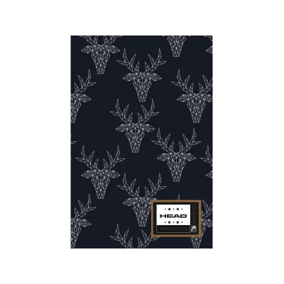 Poznámkový blok B5 HEAD Deer, HD-168,160 listů, čtverečkovaný (5x5mm)