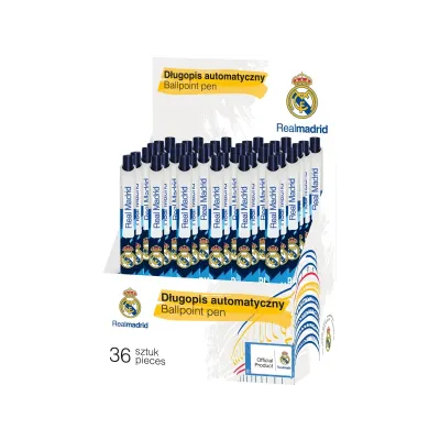 Kuličkové pero 0,7mm REAL MADRID RM-154, modré, stojan, 201018001 Kuličkové pero 0,7mm REAL MADRID RM-154, modré, stojan, 201018001