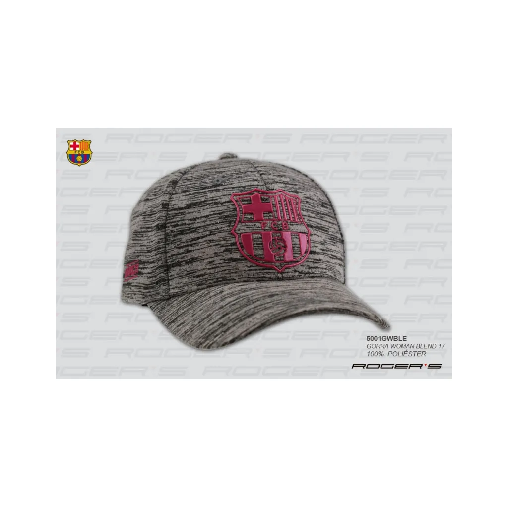 Dámska šiltovka FC BARCELONA Grey 55cm