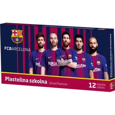 Školská plastelína FC BARCELONA FC-216, 12 farieb, 303218005 Školská plastelína FC BARCELONA FC-216, 12 farieb, 303218005