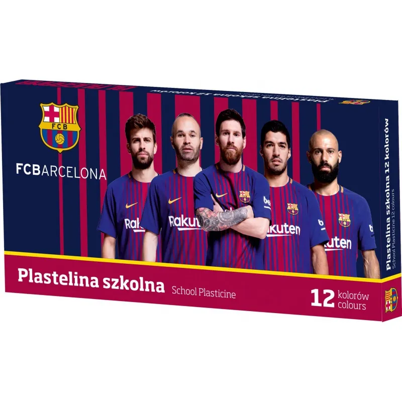 Školská plastelína FC BARCELONA FC-216, 12 farieb, 303218005 Školská plastelína FC BARCELONA FC-216, 12 farieb, 303218005