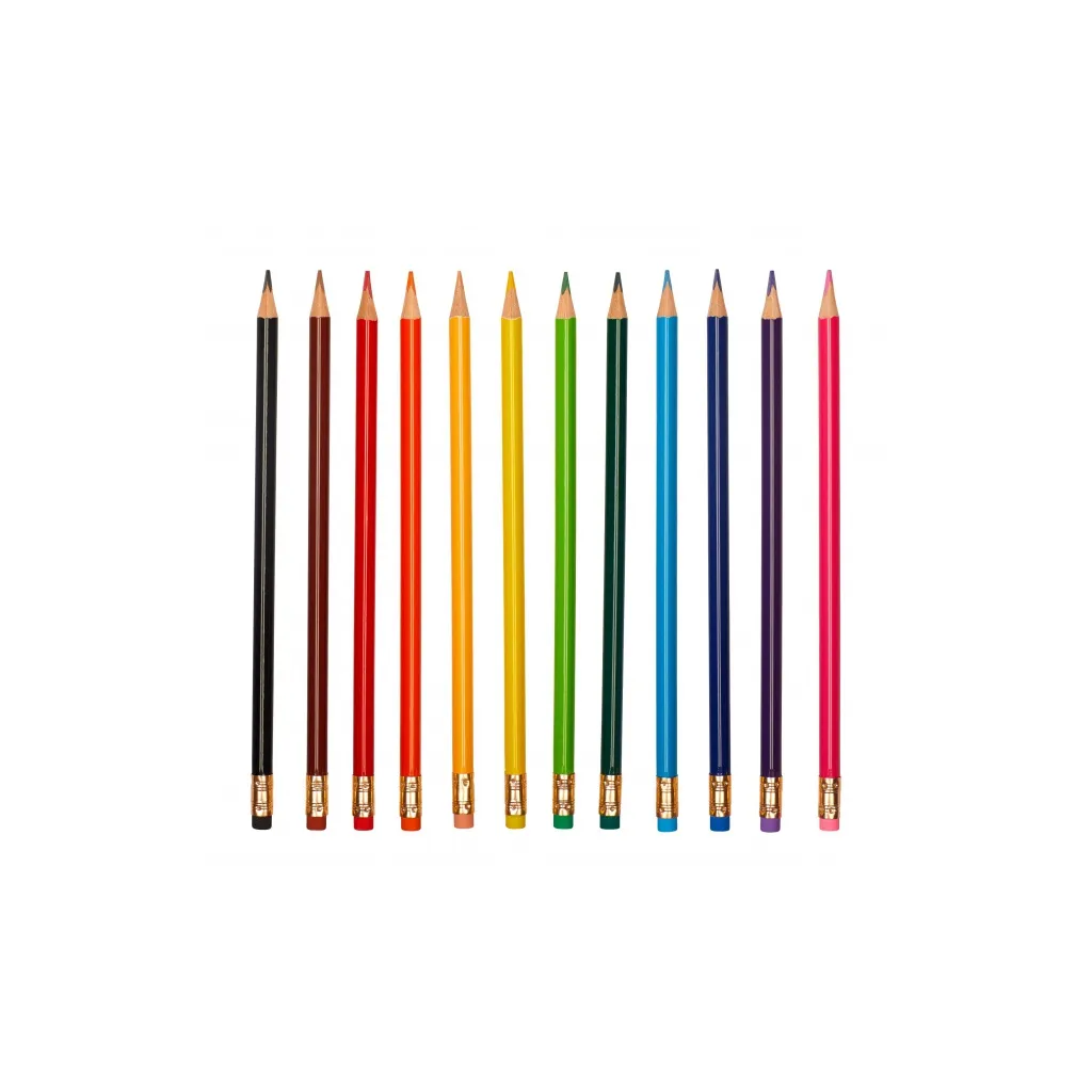 ASTRA Trojhranné gumovateľné farbičky 12ks + strúhadlo, 312119001