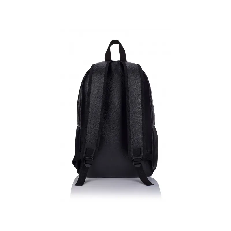 Štýlový koženkový batoh HEAD Black Silver, HD-353, 502019086