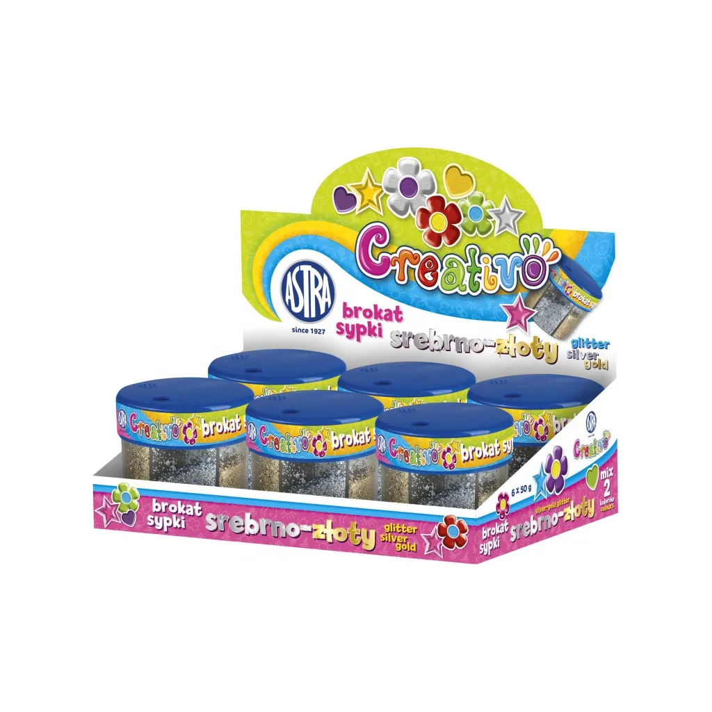 CREATIVO Sypké trblietky 2 farby METALIC 50g, 335116001