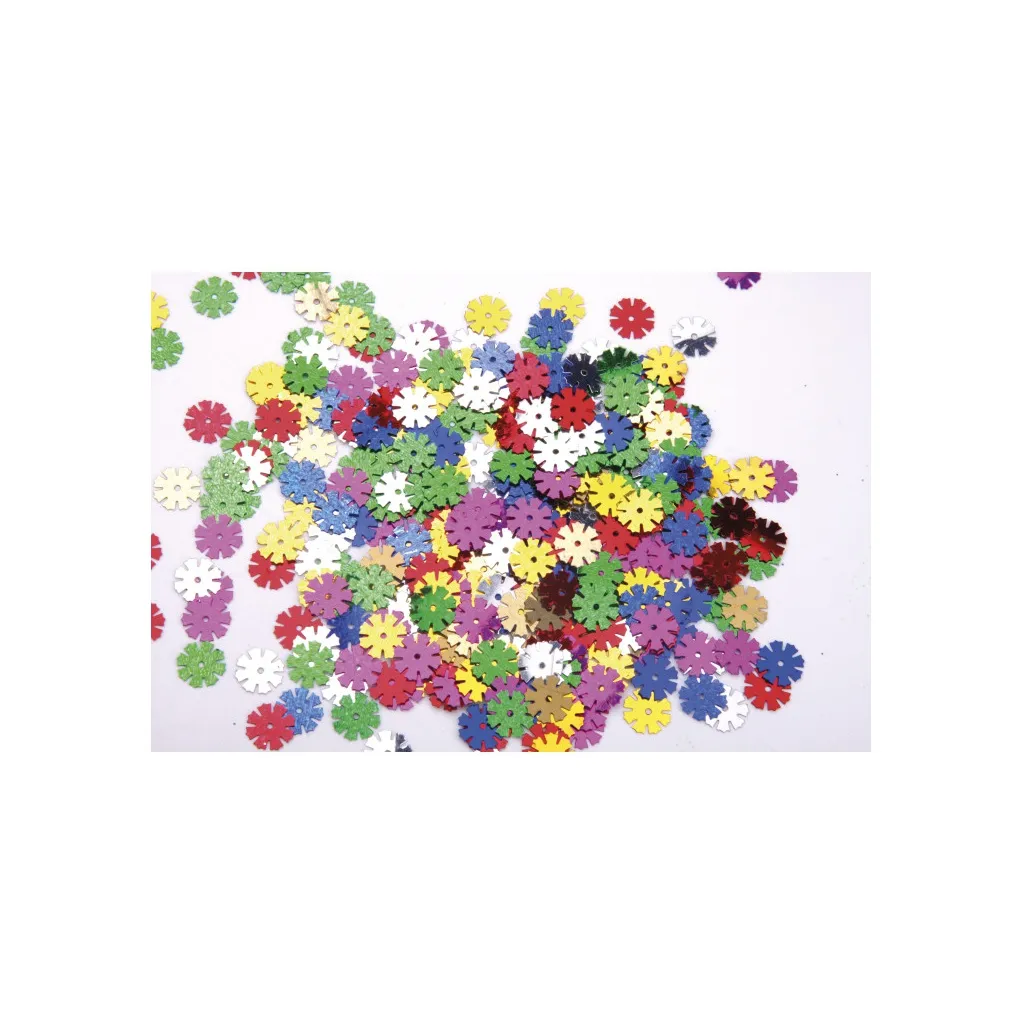 CREATIVO Dekoračné flitre KVIETKY Metalic 100g, 335114004