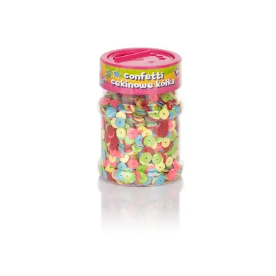 CREATIVO Dekoračné flitre KRÚŽKY Neon 100g, 335116003 CREATIVO Dekoračné flitre KRÚŽKY Neon 100g, 335116003