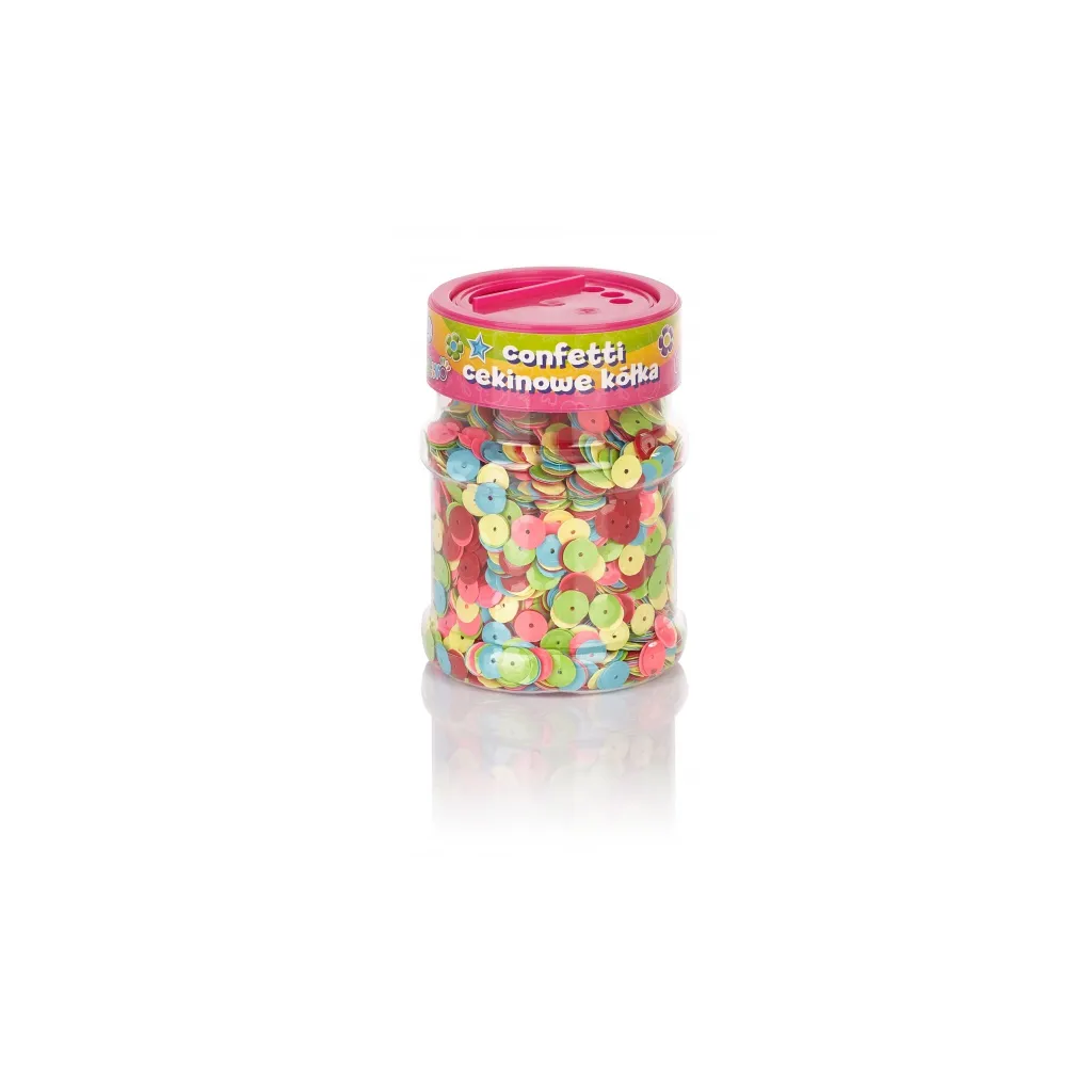 Flitrové konfety Astra Creativo kolieska 100 g – mix farieb