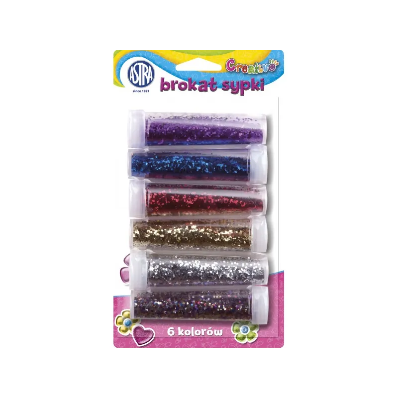 CREATIVO Sypké trblietky 6 farieb BASIC 42g, 335114003 CREATIVO Sypké trblietky 6 farieb BASIC 42g, 335114003