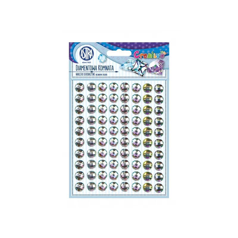 CREATIVO Dekoračné samolepiace kamienky, 11 mm, 80 ks, DIAMANT, 335118009 CREATIVO Dekoračné samolepiace kamienky, 11 mm, 80 ks, DIAMANT, 335118009