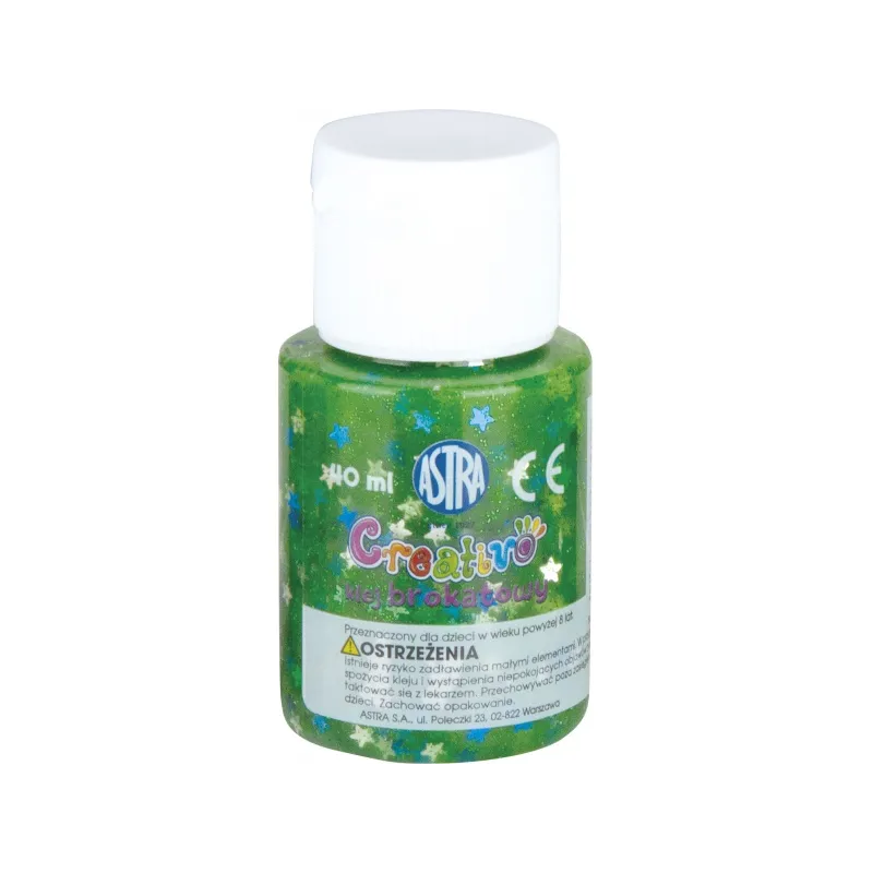 CREATIVO Glitrové lepidlo s konfetami 40ml, mix barev, 332114002 CREATIVO Glitrové lepidlo s konfetami 40ml, mix barev, 332114002