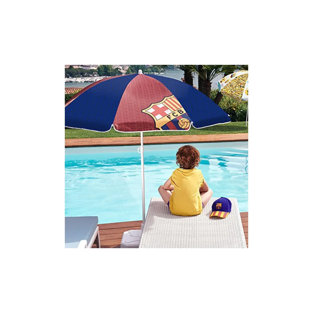 PERLETTI Dětský plážový slunečník s UV ochranou FC BARCELONA