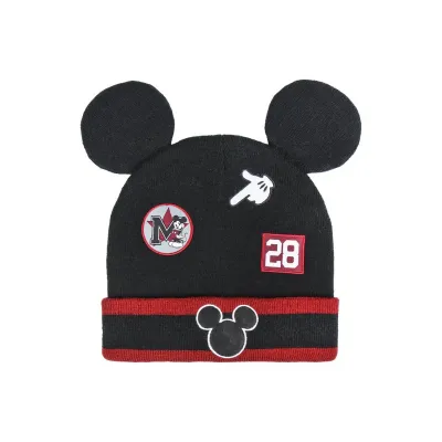 Chlapčenská zimná čiapka s aplikáciami MICKEY MOUSE, 2200004291 Chlapčenská zimná čiapka s aplikáciami MICKEY MOUSE, 2200004291