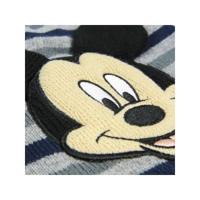 Chlapčenská zimná čiapka s aplikáciami MICKEY MOUSE, 2200004415 Chlapčenská zimná čiapka s aplikáciami MICKEY MOUSE, 2200004415