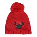 Detská zimná čiapka s aplikáciami MINNIE MOUSE Red Premium ,2200004283