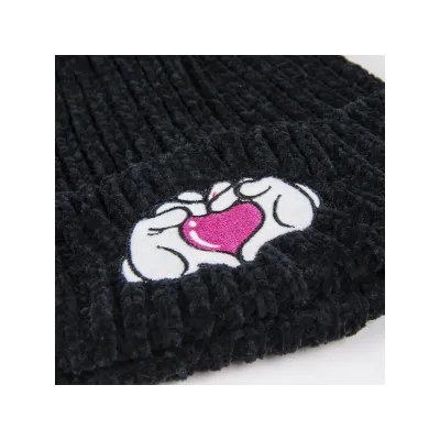 Detská zimná čiapka s aplikáciami MINNIE MOUSE, 2200004302 Detská zimná čiapka s aplikáciami MINNIE MOUSE, 2200004302