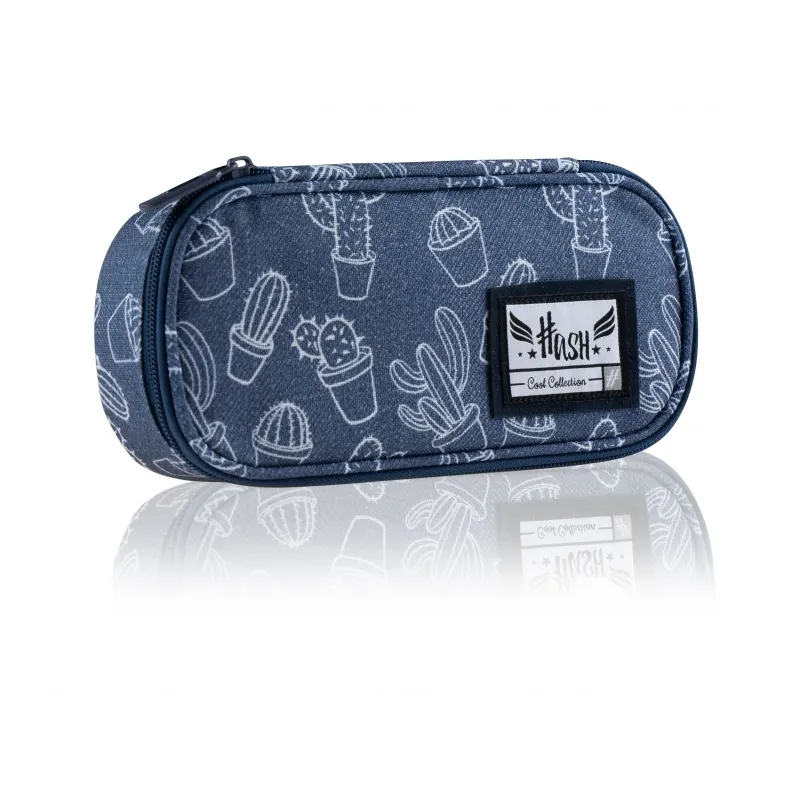 HASH Jednokomorový peračník / puzdro Jeans Cactus, HS-234, 505020047 HASH Jednokomorový peračník / puzdro Jeans Cactus, HS-234, 505020047
