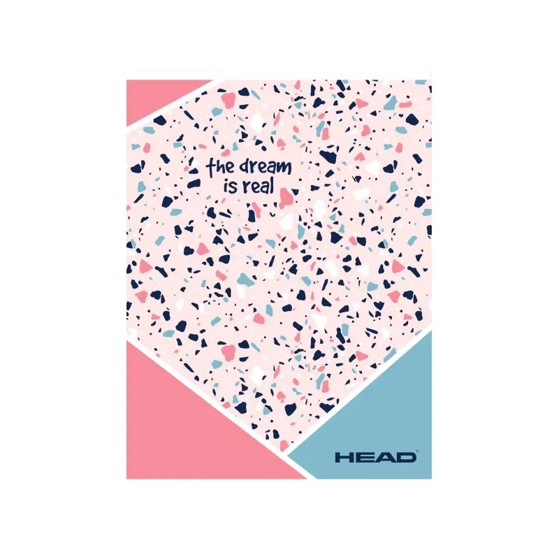 HEAD Pink Terrazzo, Sešit čtverečkovaný 565 (5x5mm), A5, 60 listů, 102020002 HEAD Pink Terrazzo, Sešit čtverečkovaný 565 (5x5mm), A5, 60 listů, 102020002