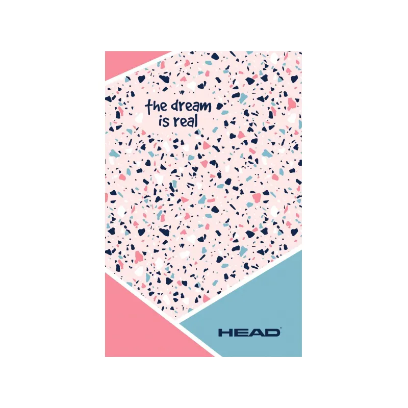 HEAD Pink Terrazzo, Poznámkový blok B5, čtverečkovaný (5x5mm), 160 listů, 101020001 HEAD Pink Terrazzo, Poznámkový blok B5, čtverečkovaný (5x5mm), 160 listů, 101020001