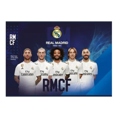 Náčrtník / skicář A4, 20 listů REAL MADRID CF, mix motivů, 106019002 Náčrtník / skicář A4, 20 listů REAL MADRID CF, mix motivů, 106019002