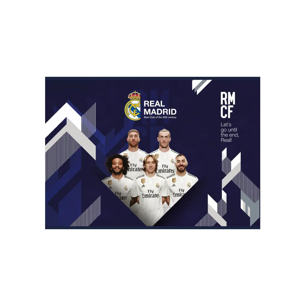 Náčrtník / skicář A4, 20 listů REAL MADRID CF, mix motivů, 106019002
