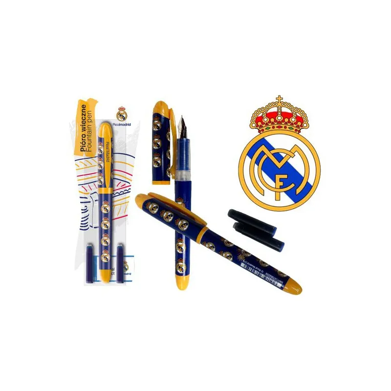 REAL MADRID C.F. Plniace atramentové pero + 3ks náplň, blister, 203015004 REAL MADRID C.F. Plniace atramentové pero + 3ks náplň, blister, 203015004