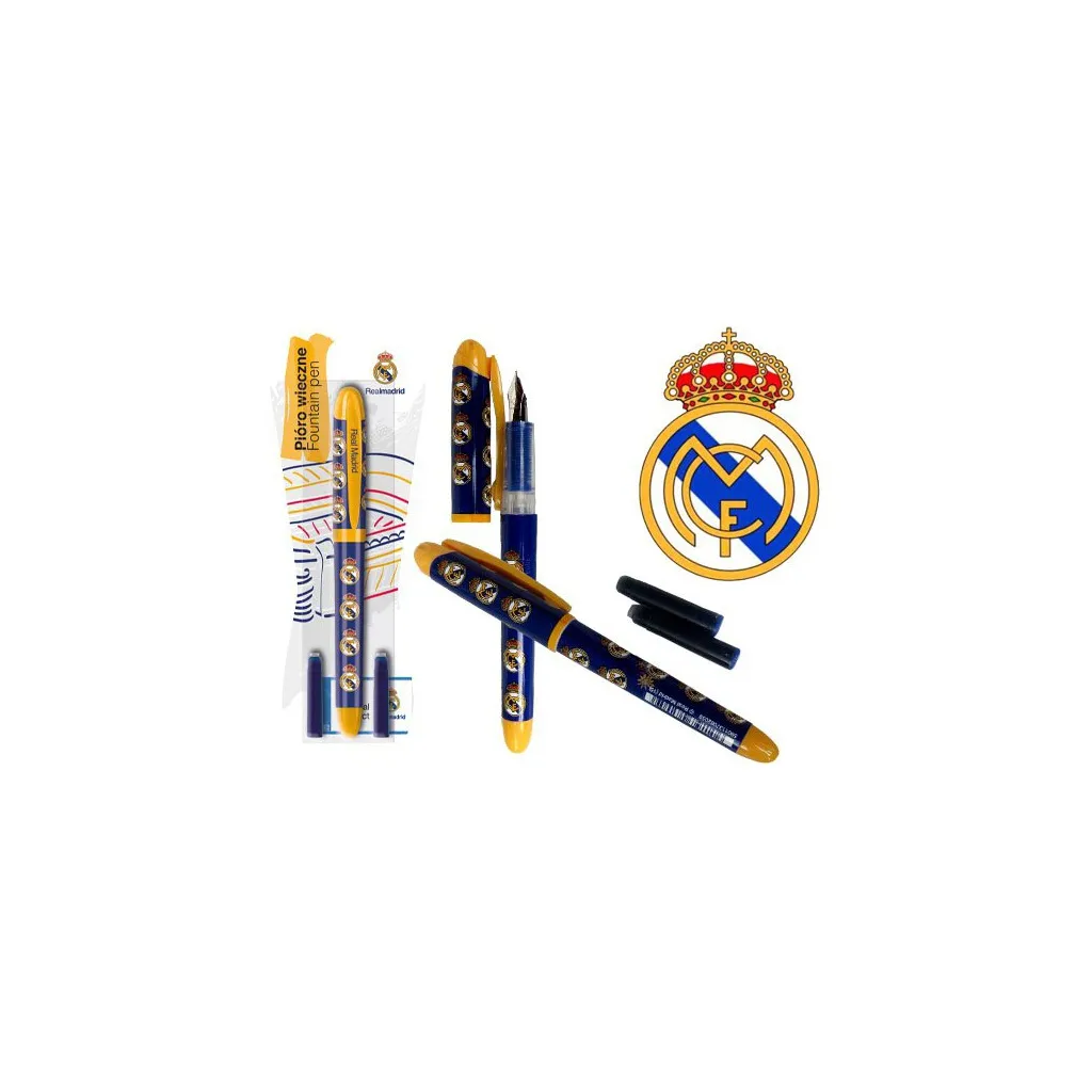 REAL MADRID C.F. Plniace atramentové pero + 3ks náplň, blister, 203015004