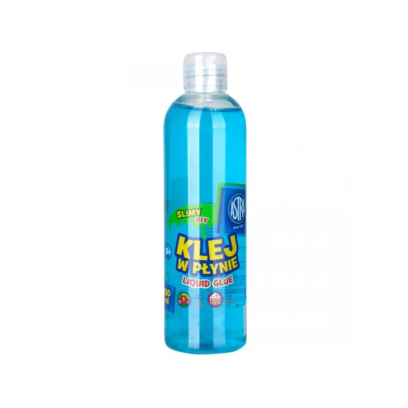 ASTRA Tekuté transparentné lepidlo SLIME PVA Modré, 250ml, 401119009 ASTRA Tekuté transparentné lepidlo SLIME PVA Modré, 250ml, 401119009