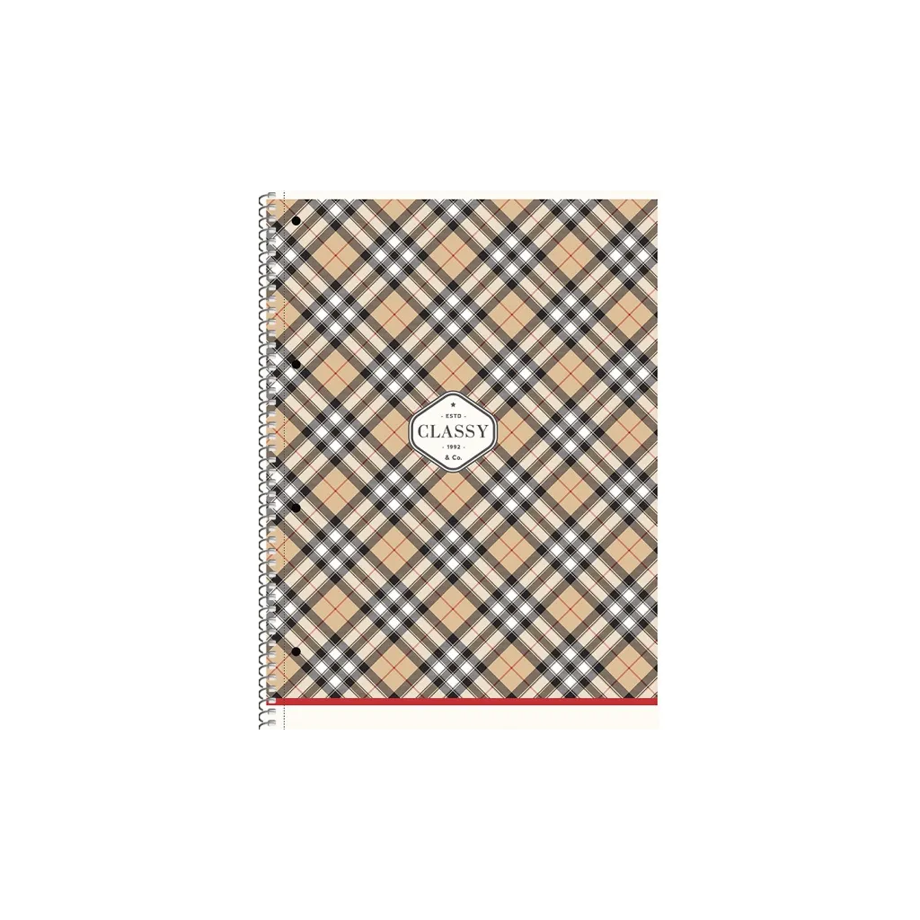 SHKOLYARYK Dizajnový blok so špirálou A4+, 80 listov, štvorčekový, mix motívov, 104020003