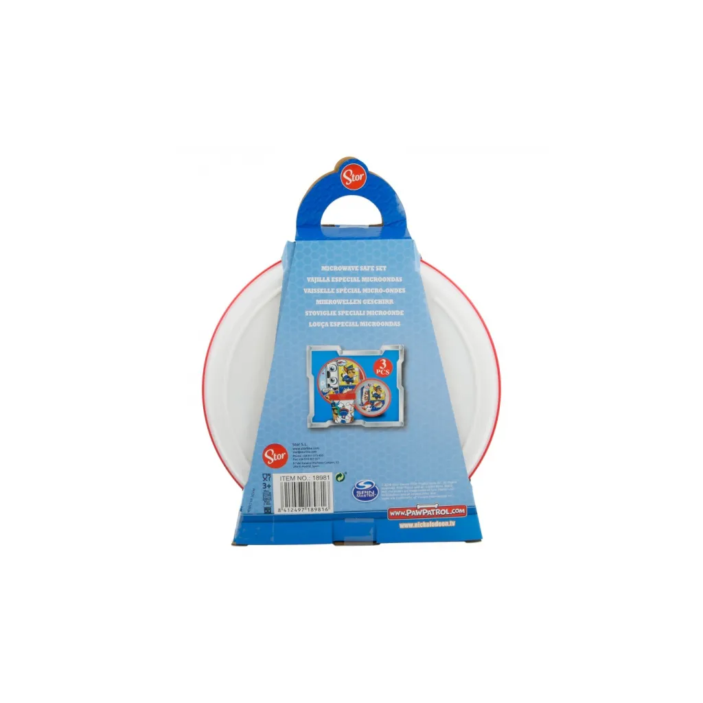 Detský plastový riad Paw Patrol Premium (tanier, miska, pohár), 18981