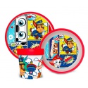 Dětské plastové nádobí PAW PATROL PREMIUM - talíř, miska, sklenice, MICRO, 18981