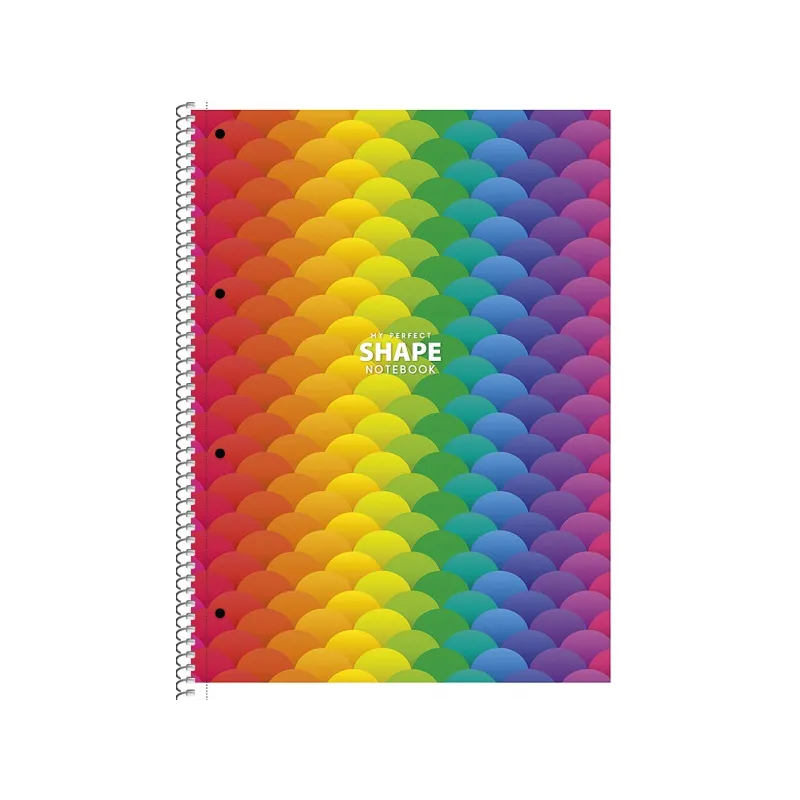 SHKOLYARYK Designový blok se spirálou A4+, 80 listů, linkovaný, mix motivů, 104020012
