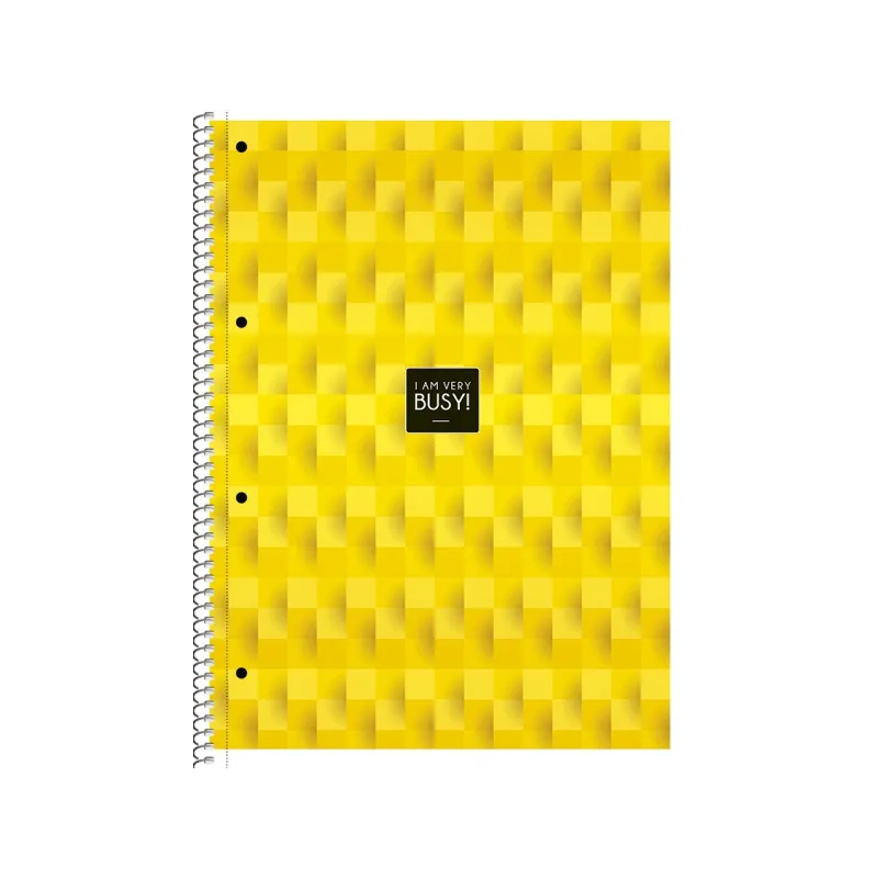 SHKOLYARYK Designový blok se spirálou A4+, 80 listů, linkovaný, mix motivů, 104020012