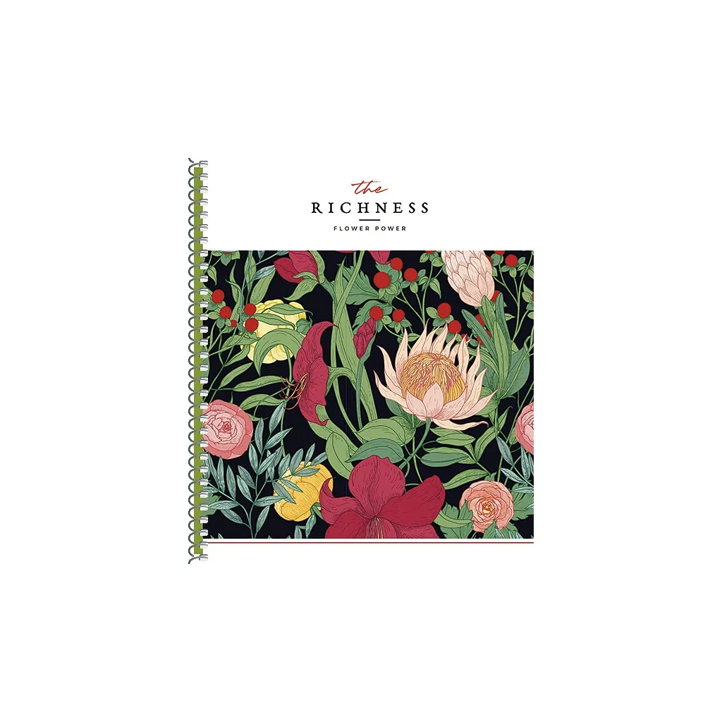 SHKOLYARYK Dizajnový blok so špirálou B5, 80 listov, štvorčekový, mix motívov, 104020020