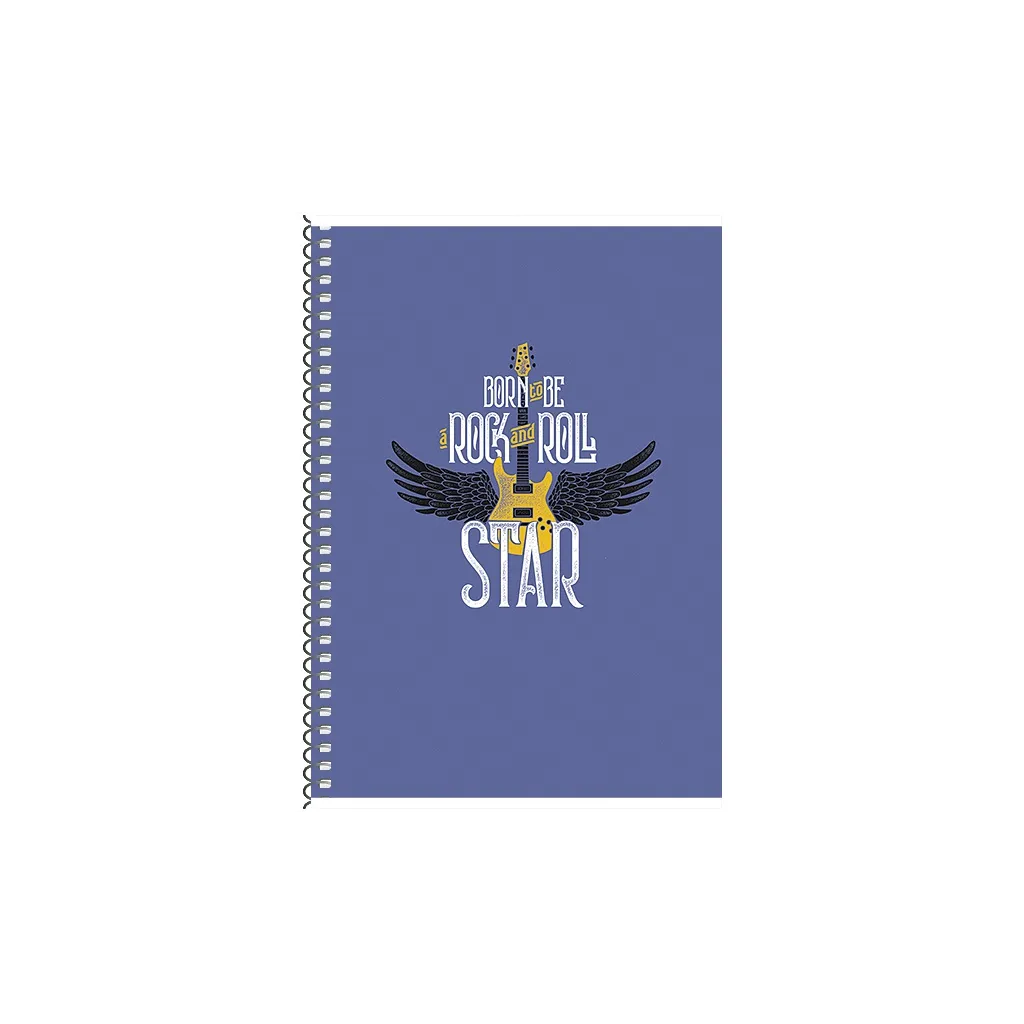 SHKOLYARYK Dizajnový blok so špirálou A5, 80 listov, štvorčekový, mix motívov, 104020025