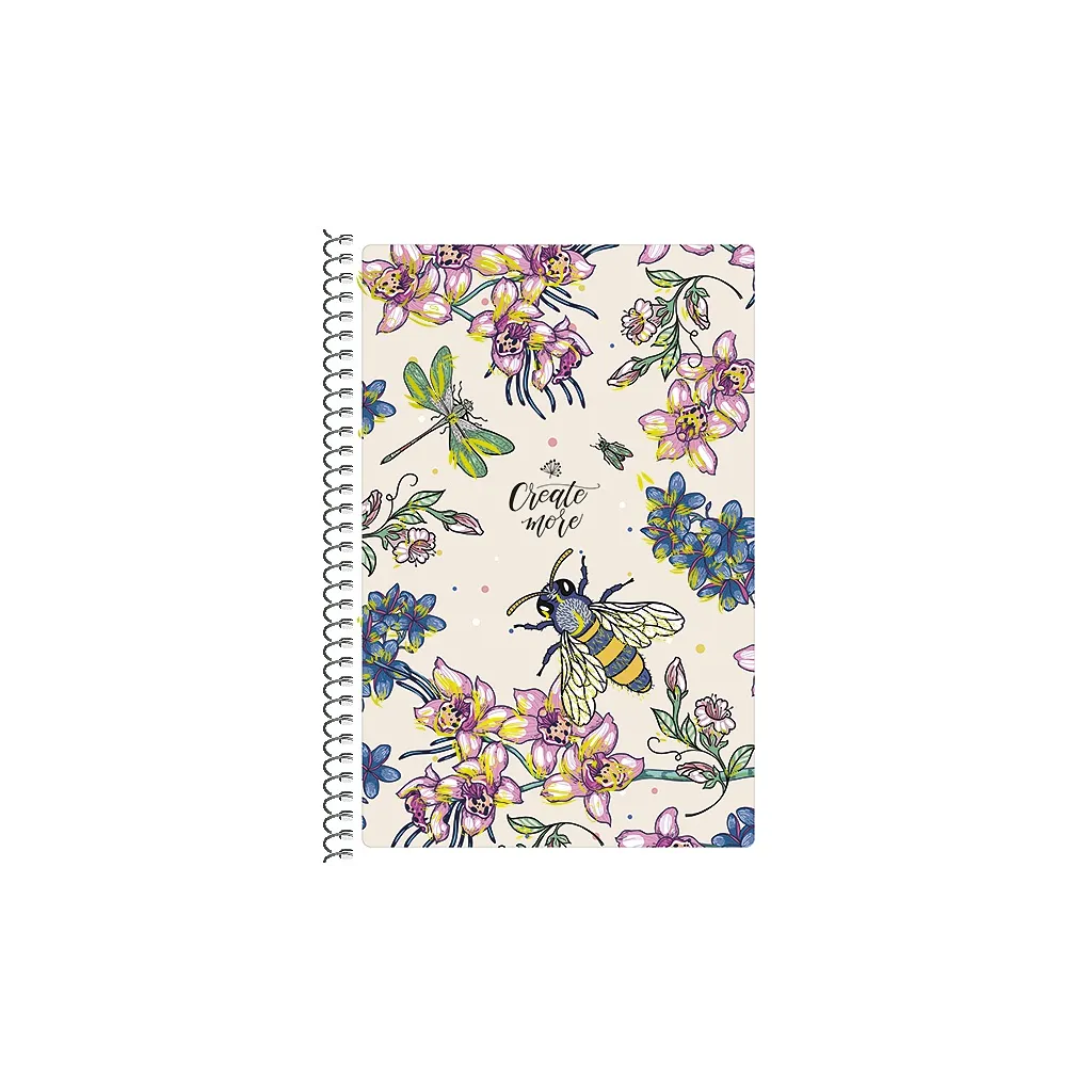 SHKOLYARYK Designový blok se spirálou B6, 150 listů, čtverečkovaný, mix motivů, 104020018