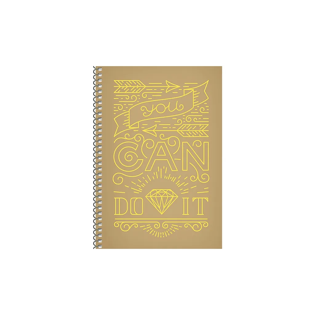 SHKOLYARYK Dizajnový blok so špirálou A5, 96 listov, štvorčekový, mix motívov, 107020008