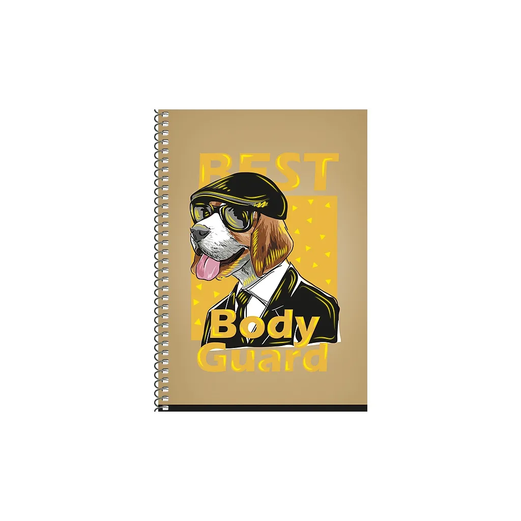 SHKOLYARYK Dizajnový blok so špirálou B6, 120 listov, štvorčekový, mix motívov, 107020020