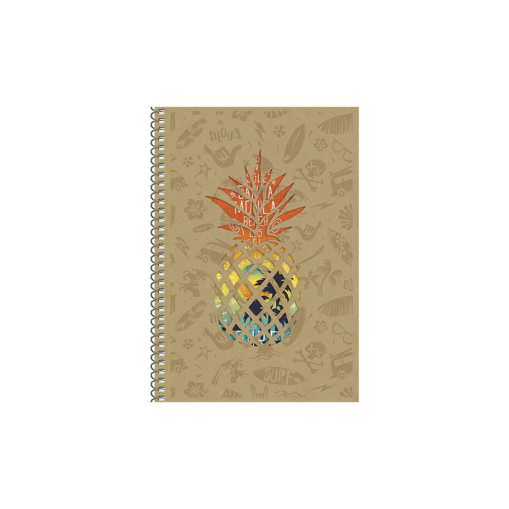 SHKOLYARYK Dizajnový blok so špirálou A5, 96 listov, štvorčekový, mix motívov, 107020009